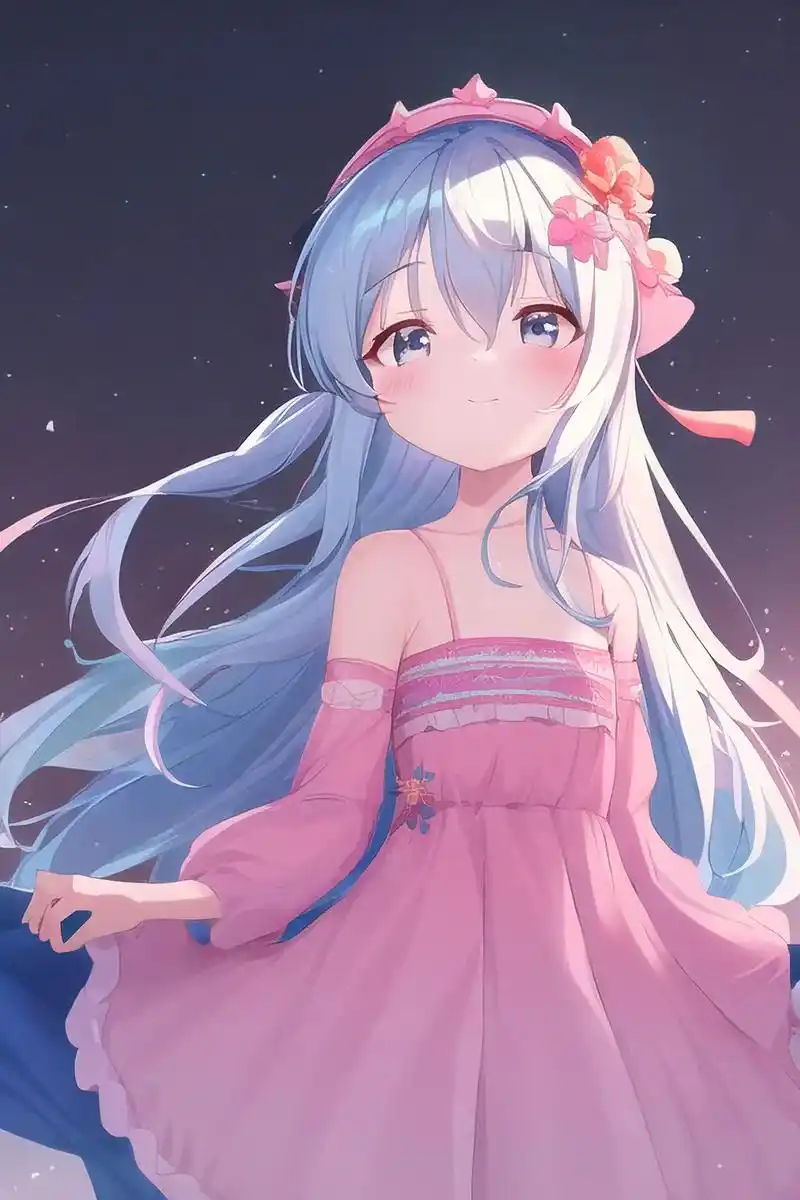 多么可爱的小女孩.#二次元壁纸 #二次元少女 #二次元  - 抖音