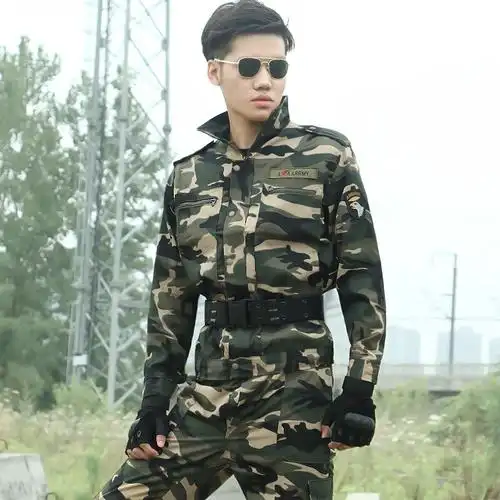 狼石户外军迷服装07迷彩服套装男特种兵军装作训作战服耐磨工装服上衣