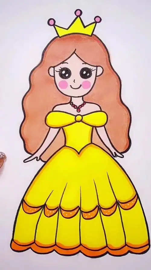 这样画是不是很简单呢这是哪位小公主