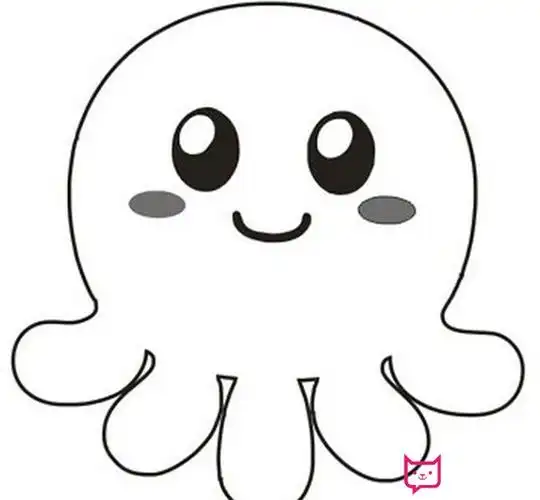 小章鱼简笔画图片