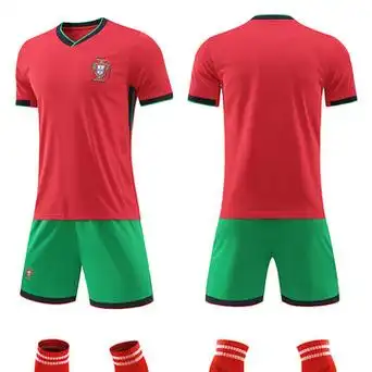 2024c罗葡萄牙国家队欧洲杯球衣主场客场足球服套装 队服印字