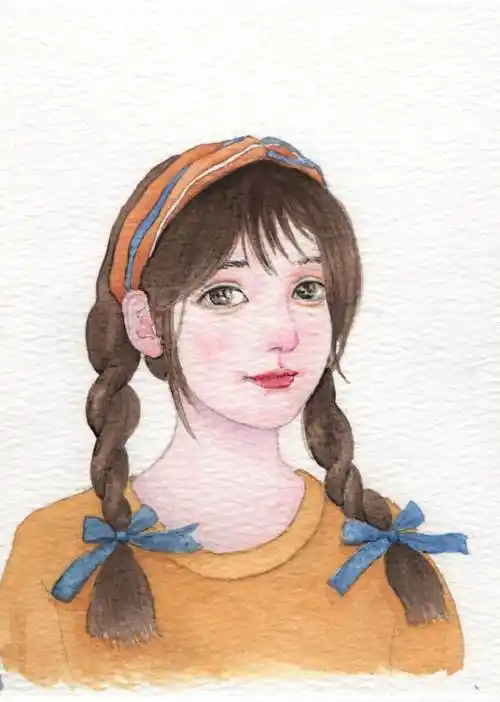 水彩画人物简单入门水彩画