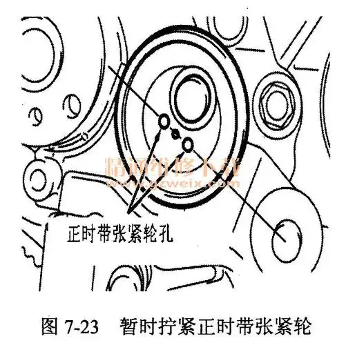 三菱伊柯丽斯4g6924l型发动机正时校对方法