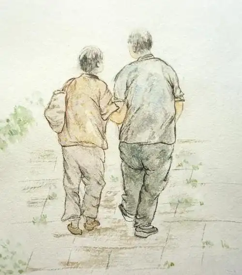 我看到的一个老父亲的背影!