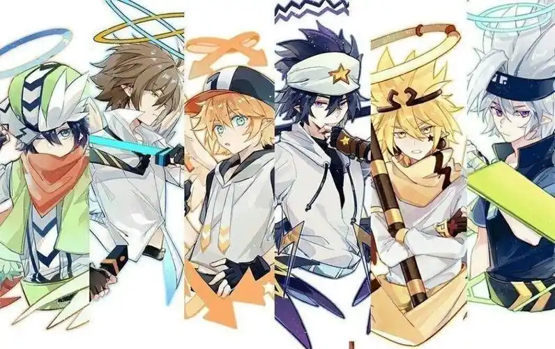 凹凸世界.才发现头上都有……是光圈对吧?