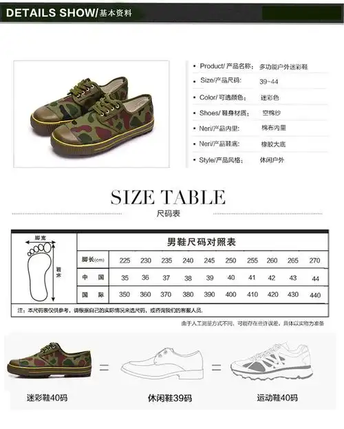 学校军训鞋男女作训鞋耐磨帆布登山运动防滑农田工作胶鞋 41码【图片