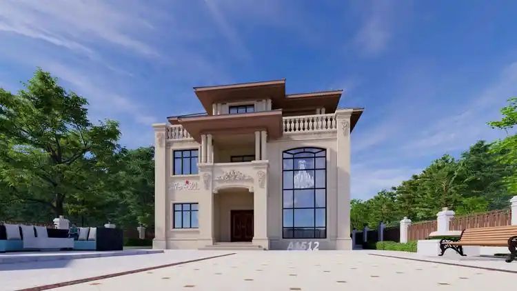 农村自建房外观效果图,风格多样更多选择