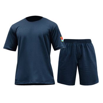 际华 体能训练服空军套装夏季飞行员圆领短袖上衣速干作训服跑步运动