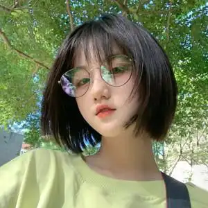 圆脸女生中短发发型逼真自然少女学生头假发女1假发男女生超短发碎头