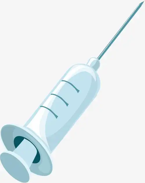 针头卡通注射器矢量图下载
