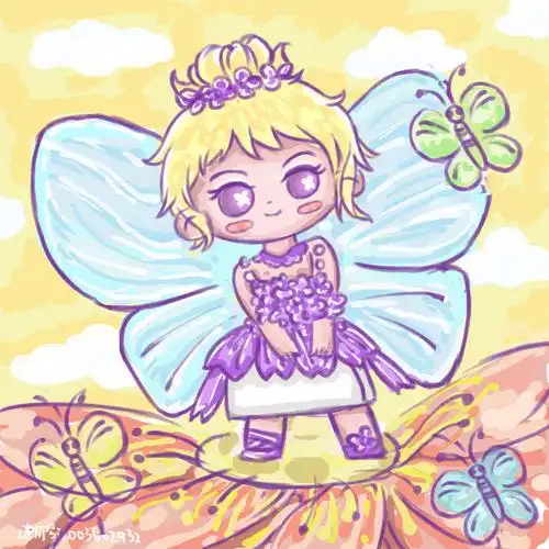 绘画迷你世界花幽幽