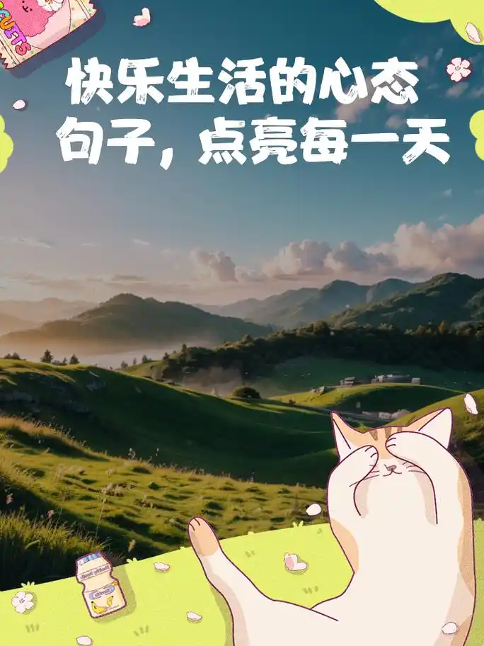 快乐生活的心态句子,点亮每一天