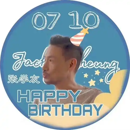 成千上万歌迷在网上用蜡烛,生日卡祝福张学友生日快乐.