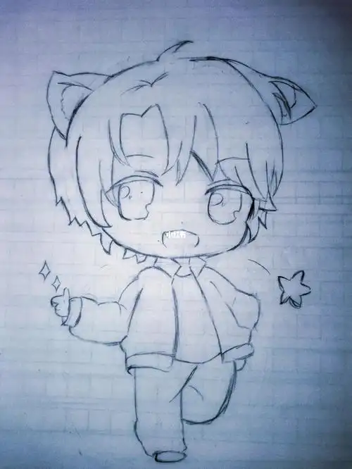 伪装学渣  #贺朝 #朝哥 #我的绘画黑历史  #黑历史 #夏日  #简笔画