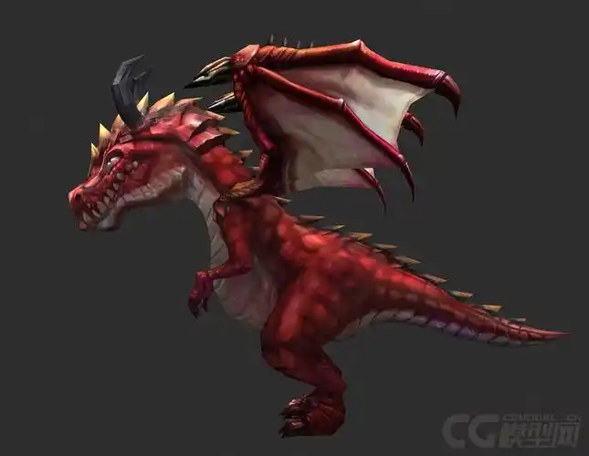 高质量次世代漂亮的红龙 喷火龙 火焰龙 _teemo123作
