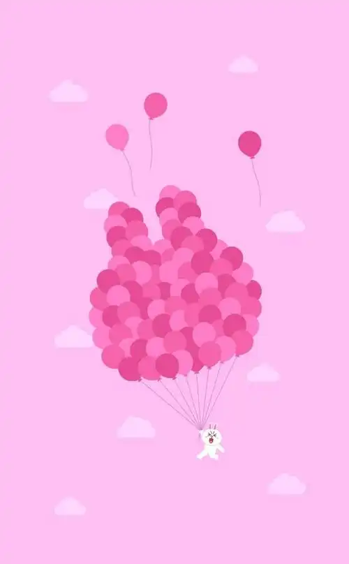 粉色 兔子 可爱壁纸