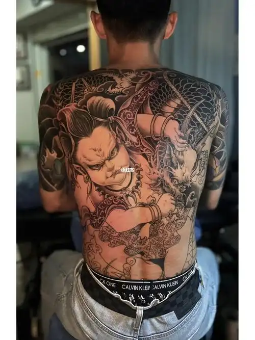 传统文化  #哪吒闹海  #厦门小李刺青  #皮秒洗纹身  #纹身设计