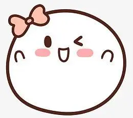 可爱的卡通糯米团子