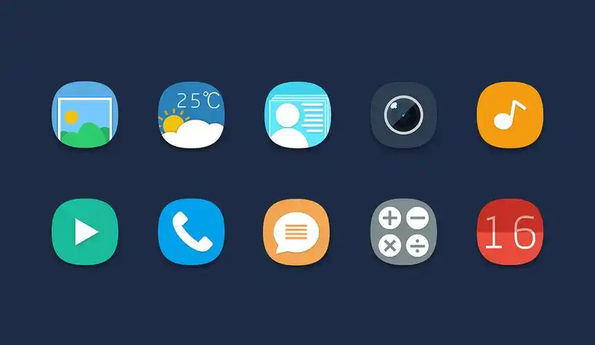 扁平化风格应用图标|ui|图标|violetsang - 原创作品 - 站酷 (zcool)