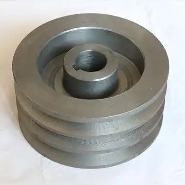 厂家产皮带轮槽轮传动轮联轴器电梯绳轮灰铁铸件翻砂毛坯件