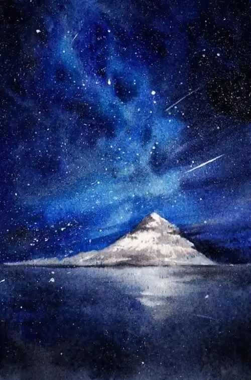 星空水彩画20张