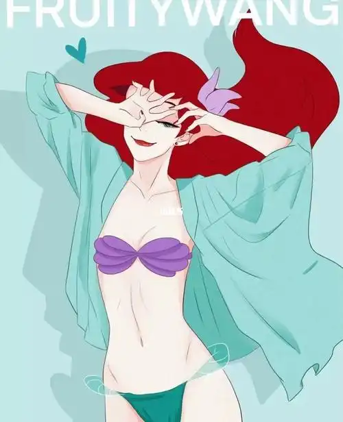 迪士尼公主泳装壁纸来啦