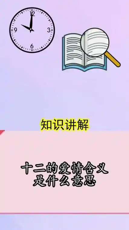 十二的爱情含义是什么意思,你知道了吗