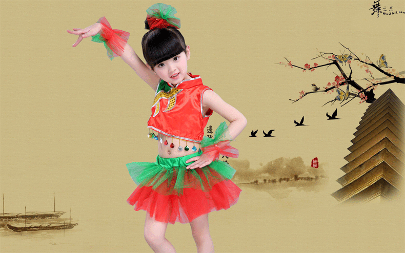 儿童演出服新款亮片六一表演服幼儿园小学生男女爵士舞现代舞套.