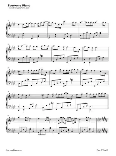 最初的梦想-范玮琪五线谱预览3