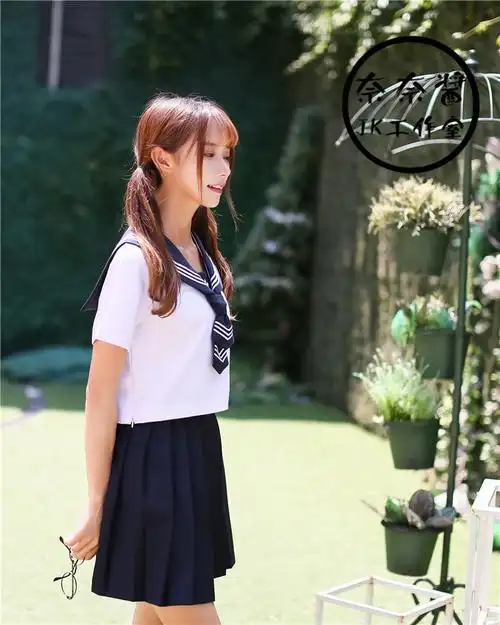 日系学生服夏季短袖海军风jk制服学院风水手服班服校服套装女