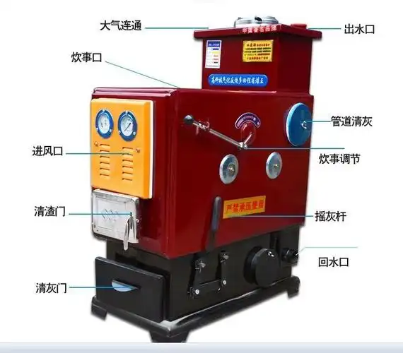 气化锅炉家用采暖燃煤暖气暖气炉炉子取暖做饭取暖炉