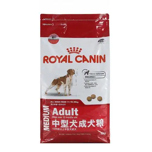 法国皇家royal canin 中型犬成犬粮专用狗粮16kg(4kg*4) m25