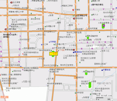 二七区地图_郑州地图_高清版_下载-政区地图