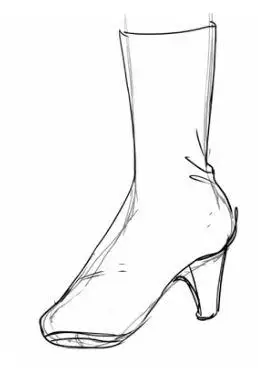 怎么画正面的鞋子教你画脚的结构和鞋的画法