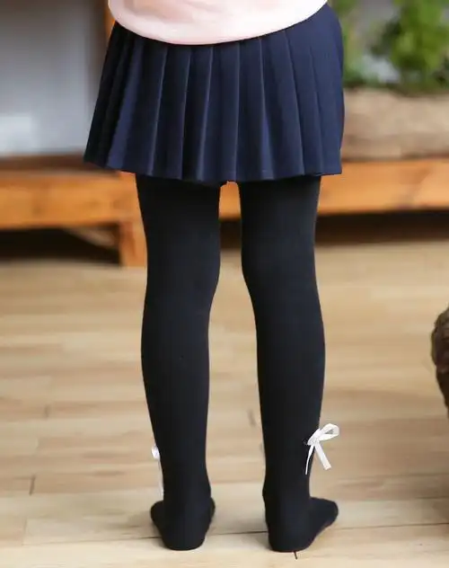 (两件起售)女童黑色裤袜