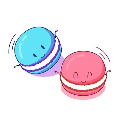 甜品马卡龙 卡通 可爱 彩色 png素材