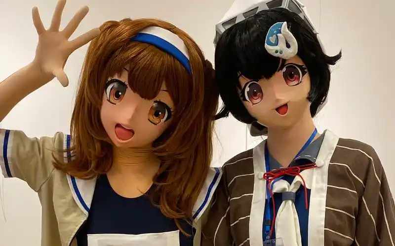 kigurumi面具紧身衣全身包裹kigurumi面具头壳易容小合集nk516