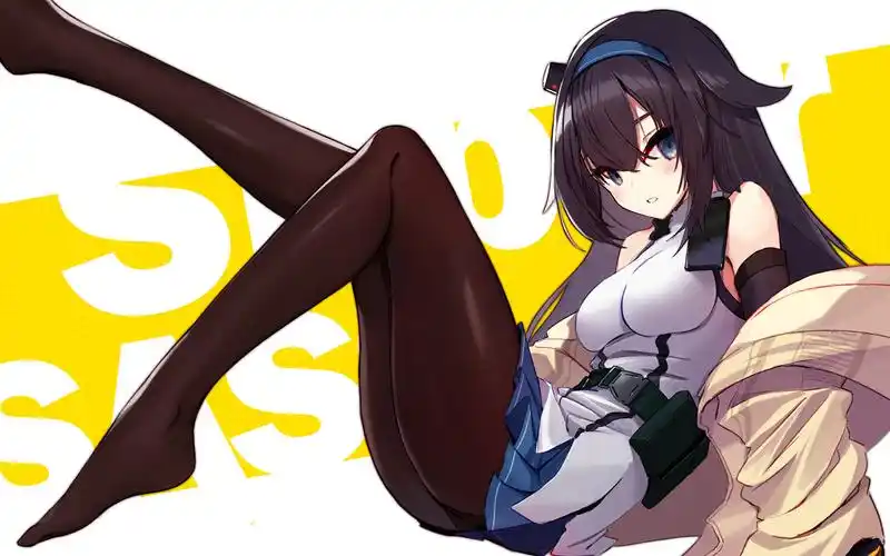 二次元性感黑丝美腿桌面壁纸_卡通动漫_壁纸下载_美桌网