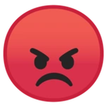 下载"愤怒的红脸" emoji高清大图 - emoji表情大全,emoji百科