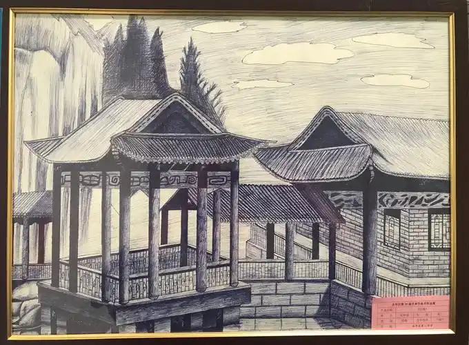 我校艺术节美术作品参加学区展览