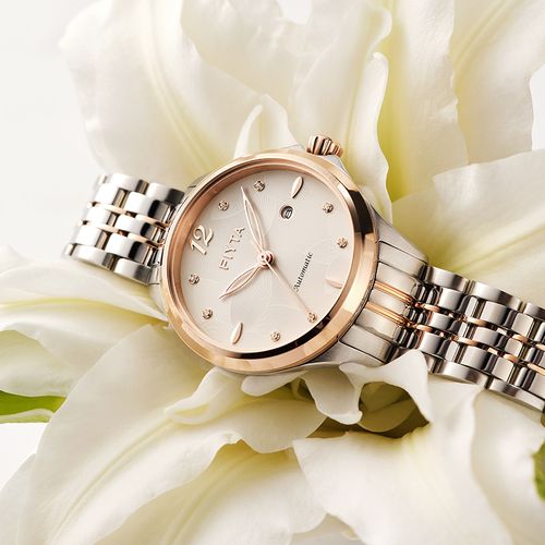 飞亚达新品花语系列手表机械表女款简约时尚女表国产腕表