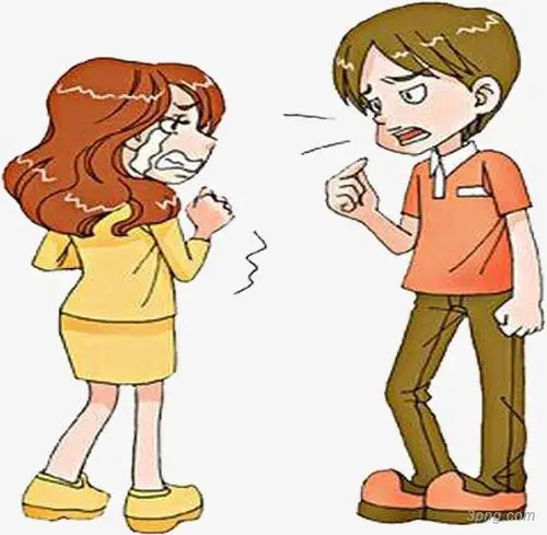 夫妻吵架伤心png素材透明免抠图片-其他元素