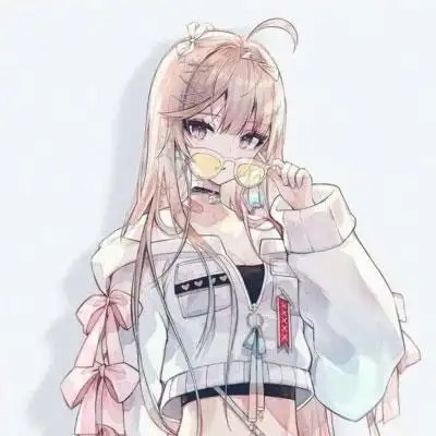 卡通闺蜜头像二人分开 霸气姐妹头像卡通一左一右 - qq动漫头像 - 520