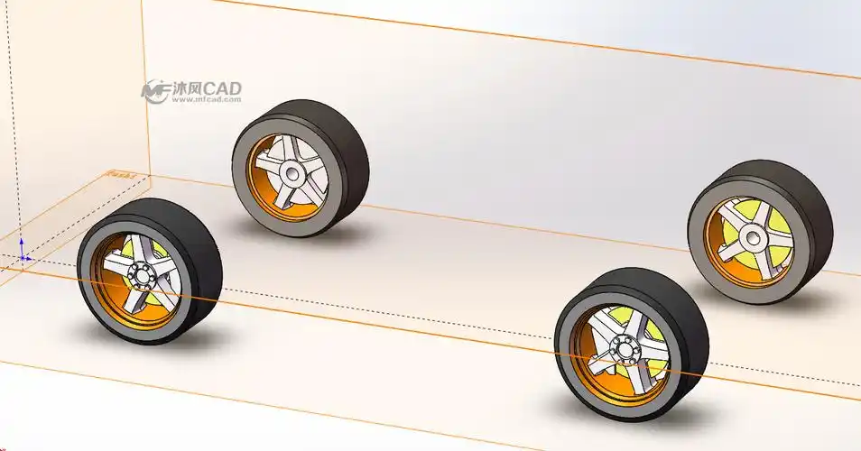 高模汽车三视图建模教程——车轮篇