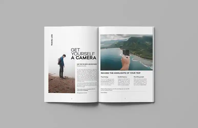 极简风格的explorer杂志版式设计