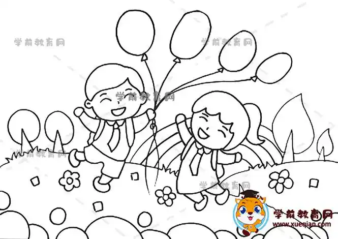 一年级六一儿童画怎么画更漂亮,小学生六一儿童节简单又漂亮的教程