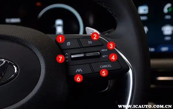 现代索纳塔定速巡航怎么用索纳塔自动巡航按键图解