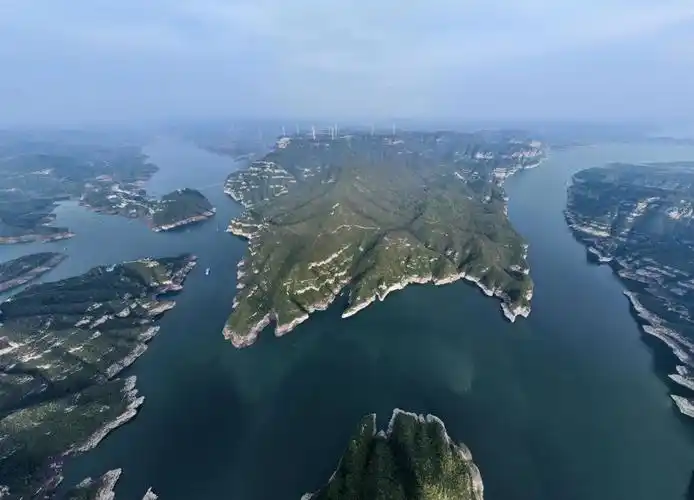 河南小浪底黄河三峡秋景如画