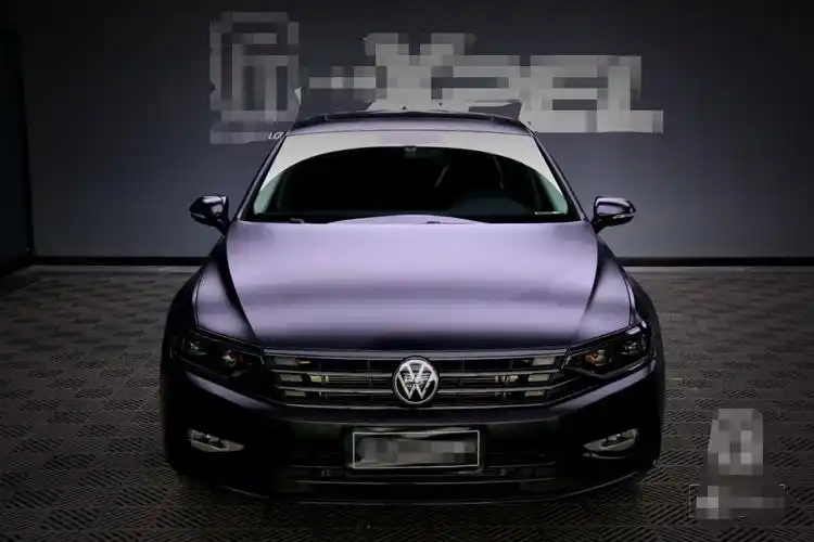 膜呗改色案例:迈腾全车换色磨砂黑 真正的黑武士