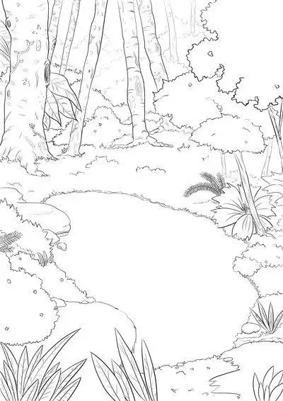 谁有动画场景的线稿,线条要圆滑一点的!插画类型也可以